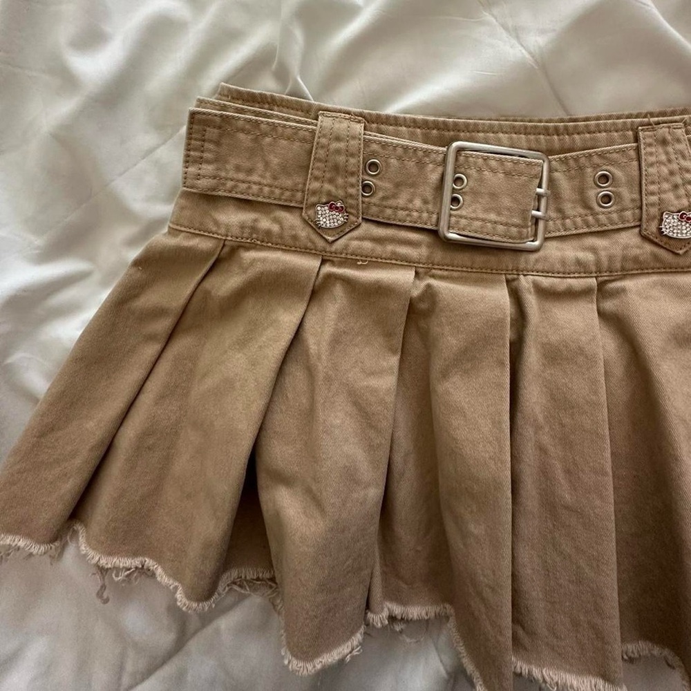 Hello Kitty Tan Mini Skirt with Belt